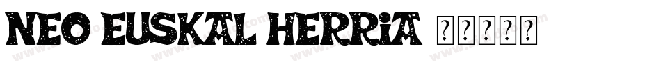Neo Euskal Herria字体转换